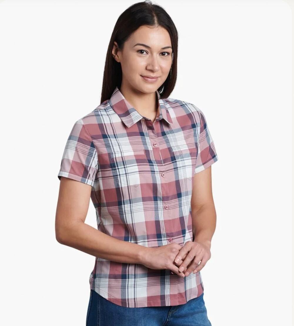 KUHL Kamp Women's Button Down Plaid Shirt // M